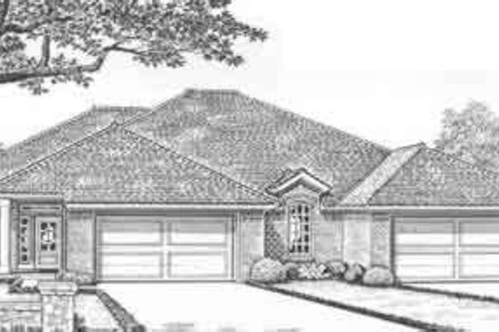 Exterior - Front Elevation for Traditional House Plan #310-448 - 2 bed, 2 bath