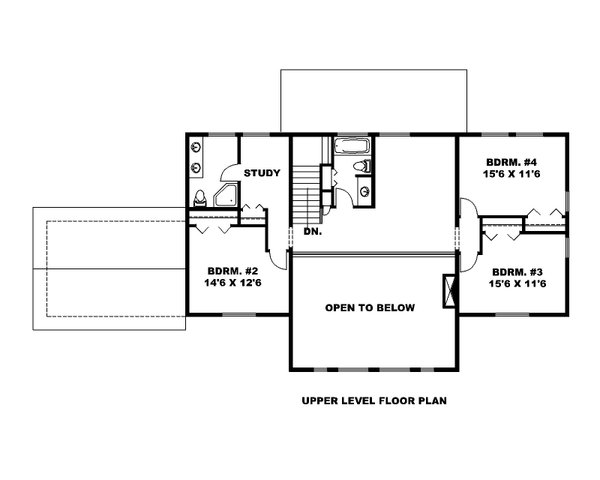 Cabin Floor Plan - Upper Floor Plan #117-922