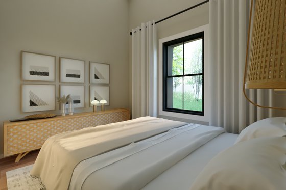 Interior - Bedroom 2 for Barndominium House Plan #1064-299 - 2 bed, 1 bath