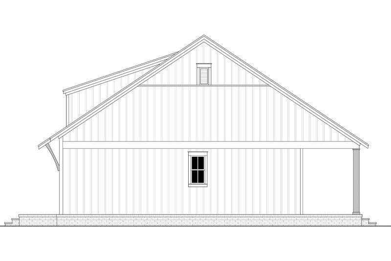 Architectural House Design - Exterior - Other Elevation 1 for Farmhouse House Plan #430-238 - 2 bed, 1 bath