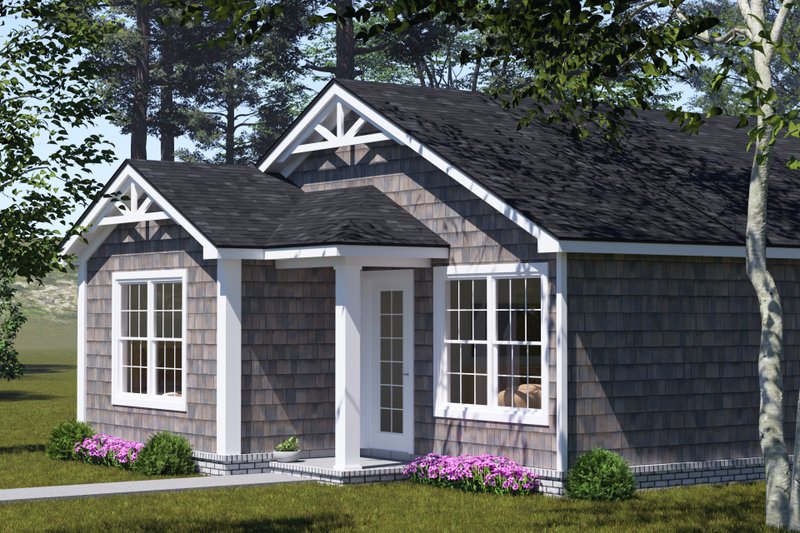 House Design - Exterior - Other Elevation for Cottage House Plan #513-2402 - 2 bed, 2 bath