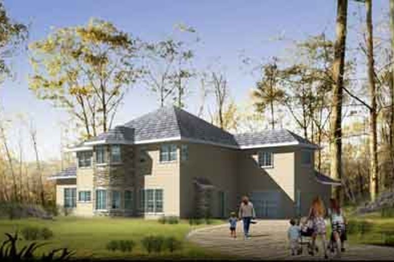 Dream House Plan - Exterior - Rear Elevation for Traditional House Plan #1-963 - 3 bed, 2.5 bath