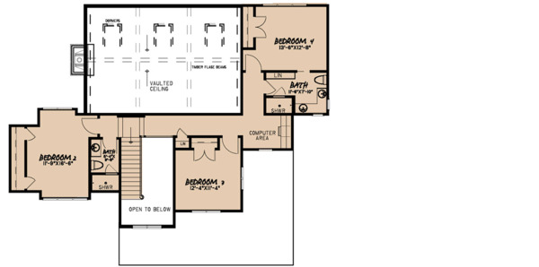 Dream House Plan - Farmhouse Floor Plan - Upper Floor Plan #923-117