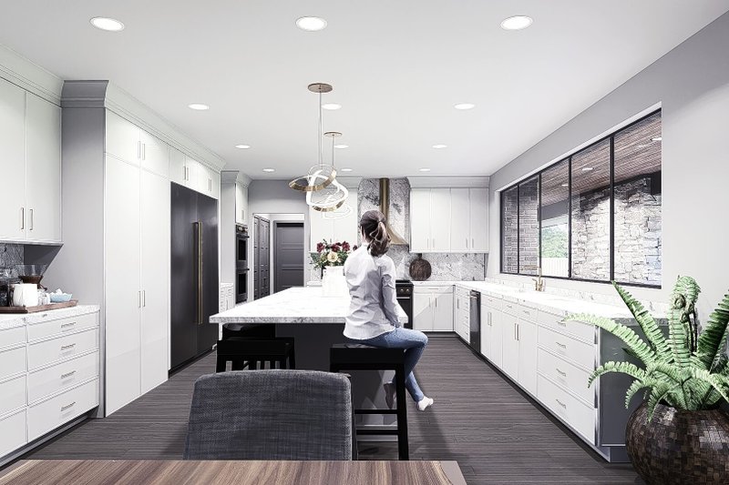 House Design - Interior - Kitchen for Contemporary House Plan #1095-1 - 4 bed, 3.5 bath