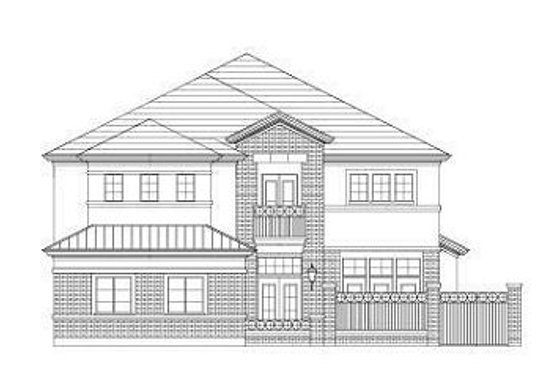 Exterior - Front Elevation for Traditional House Plan #411-871 - 3 bed, 3.5 bath
