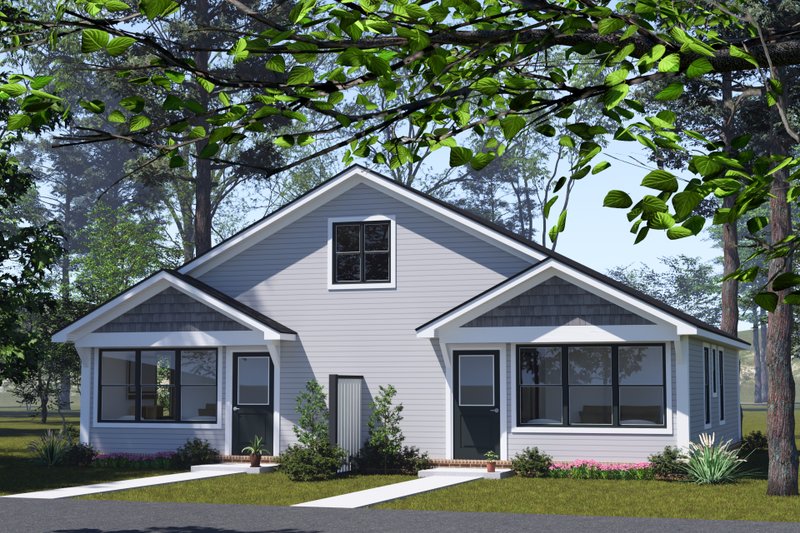 Dream House Plan - Exterior - Front Elevation 3 for Cottage House Plan #513-2340 - 2 bed, 2 bath