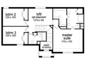 Traditional Style House Plan - 3 Beds 2.5 Baths 1782 Sq/Ft Plan #84-346 