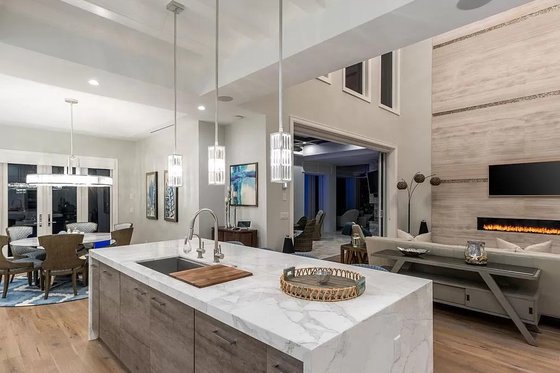 Interior - Kitchen 2 for Modern House Plan #548-47 - 4 bed, 4.5 bath