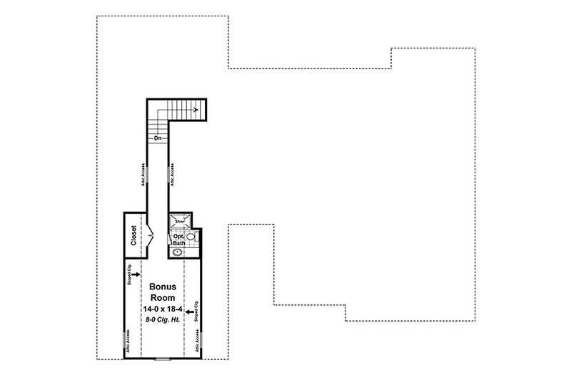 Home Plan - Floor Plan - Upper Floor for Craftsman House Plan #21-341 - 4 bed, 2.5 bath