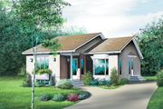 Traditional Style House Plan - 2 Beds 1 Baths 1193 Sq/Ft Plan #25-1020 