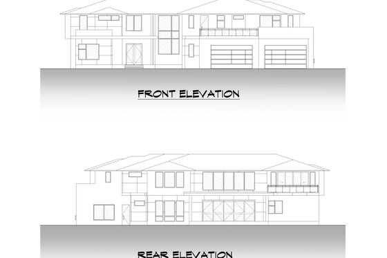 Exterior - Other Elevation 2 for Contemporary House Plan #1066-196 - 4 bed, 5.5 bath