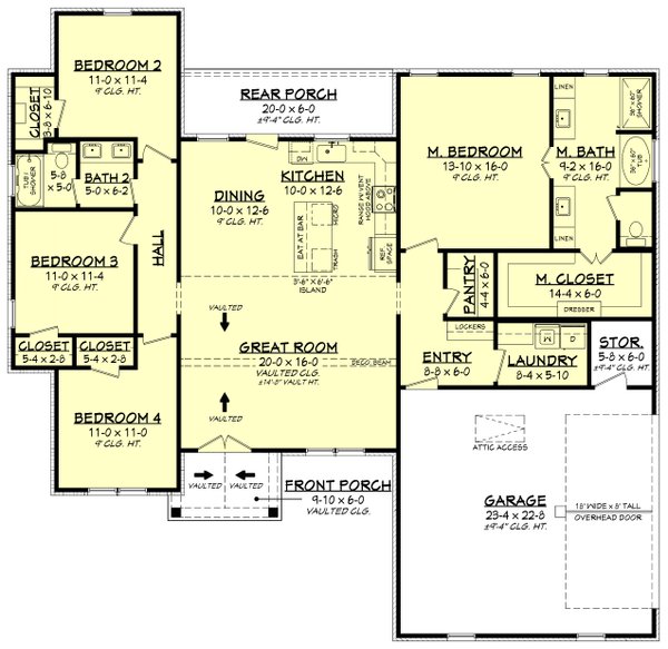 Traditional Floor Plan - Main Floor Plan #430-409