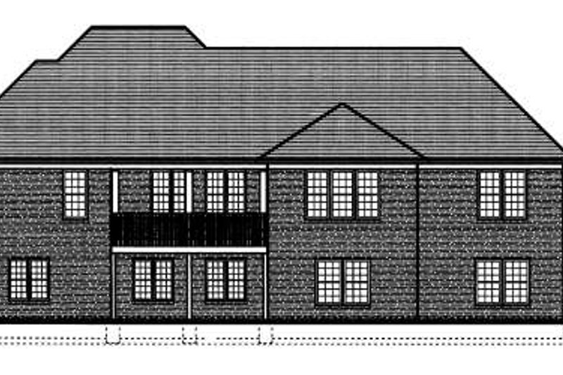 Home Plan - Exterior - Rear Elevation for Traditional House Plan #46-405 - 3 bed, 2.5 bath