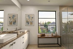 Interior - Master Bathroom for Contemporary House Plan #928-353 - 4 bed, 5 bath