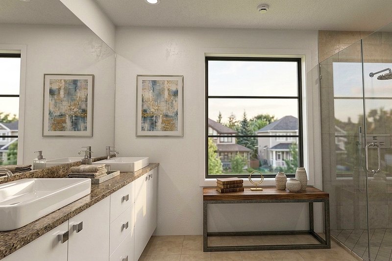 Architectural House Design - Interior - Master Bathroom for Contemporary House Plan #928-353 - 4 bed, 5 bath