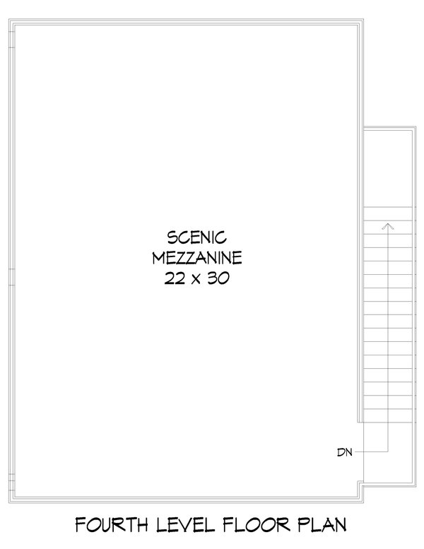 House Blueprint - Floor Plan - Upper Floor 1 for Contemporary House Plan #932-1455 - 2 bed, 2.5 bath