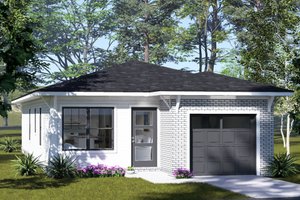 Home Plan - Exterior - Front Elevation for Modern House Plan #513-2475 - 3 bed, 2 bath