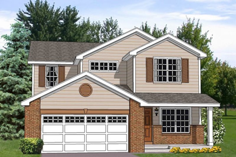 Traditional Style House Plan - 4 Beds 2.5 Baths 2242 Sq/Ft Plan #116-253