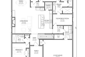 Floor Plan - Main Floor for Traditional House Plan #1119-3 - 4 bed, 3 bath