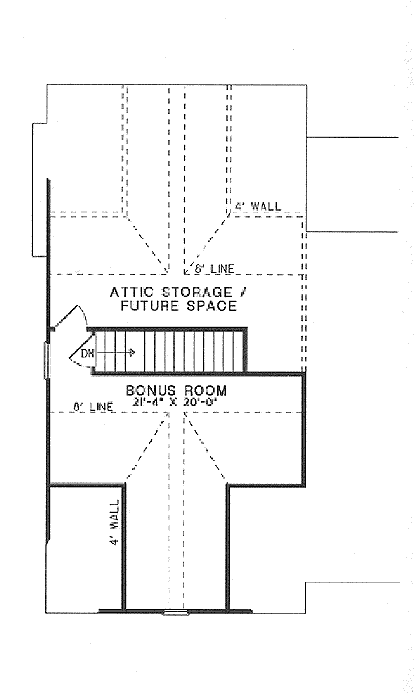 Ranch Floor Plan - Upper Floor Plan #17-2061