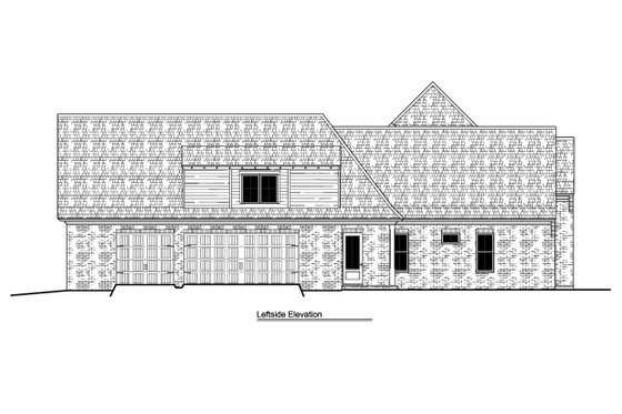 Exterior - Other Elevation 1 for European House Plan #1081-4 - 4 bed, 3.5 bath