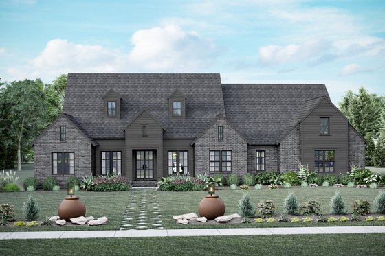 Exterior - Front Elevation 4 for Traditional House Plan #1081-39 - 4 bed, 3 bath