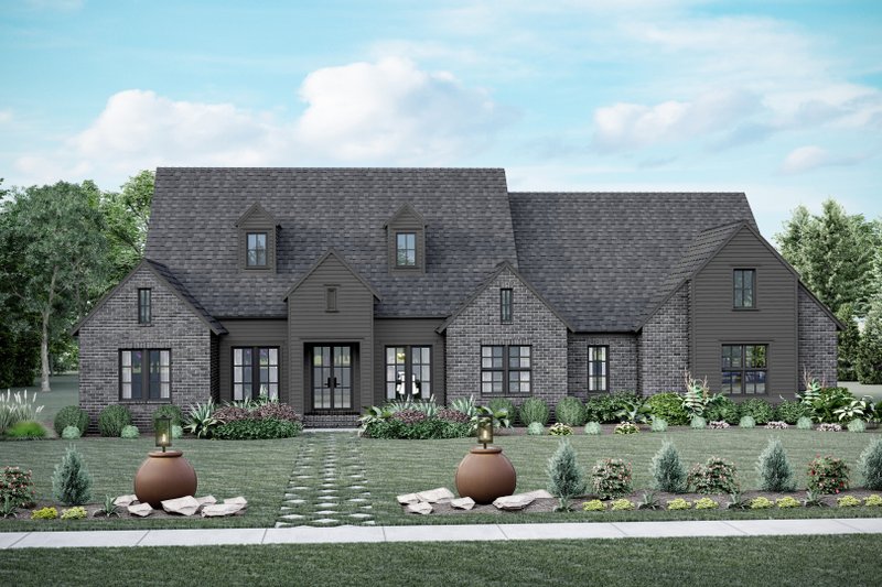 House Blueprint - Exterior - Front Elevation 4 for Traditional House Plan #1081-39 - 4 bed, 3 bath