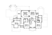 European Style House Plan - 4 Beds 4.5 Baths 6834 Sq/Ft Plan #411-495 