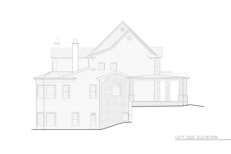 Home Plan - Exterior - Other Elevation 1 for Colonial House Plan #119-413 - 4 bed, 3 bath