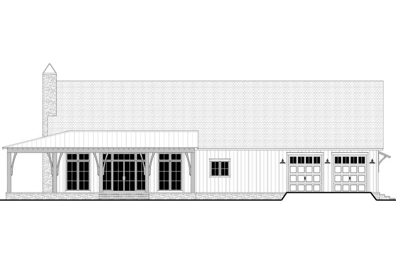 Dream House Plan - Exterior - Front Elevation 6 for Barndominium House Plan #430-363 - 4 bed, 3.5 bath