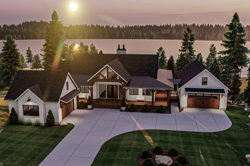 Home Plan - Exterior - Other Elevation 3 for Beach House Plan #455-245 - 2 bed, 2.5 bath