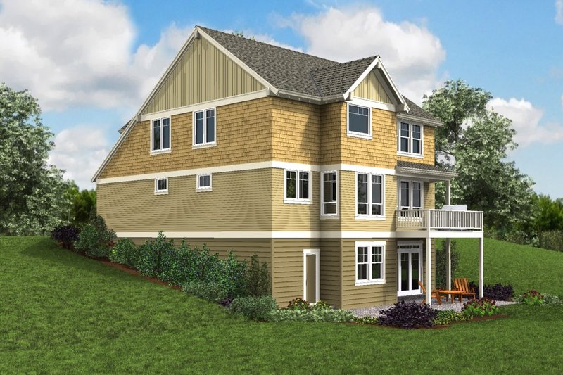 House Blueprint - Exterior - Other Elevation 1 for Cottage House Plan #48-997 - 5 bed, 3.5 bath