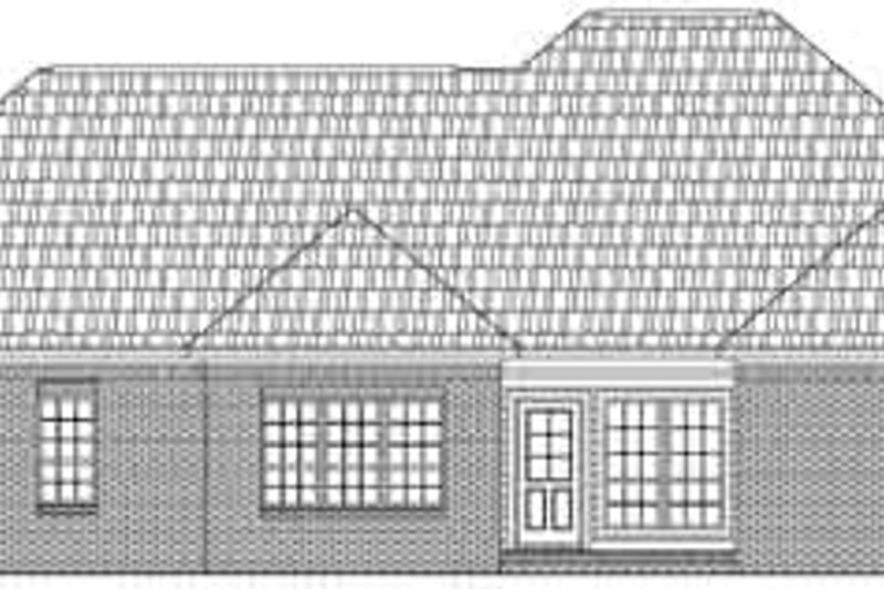 Architectural House Design - Exterior - Rear Elevation for European House Plan #21-174 - 3 bed, 2 bath