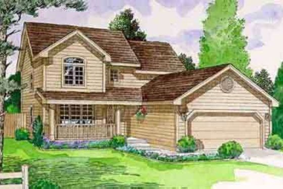 Exterior - Front Elevation for Traditional House Plan #116-182 - 3 bed, 3 bath