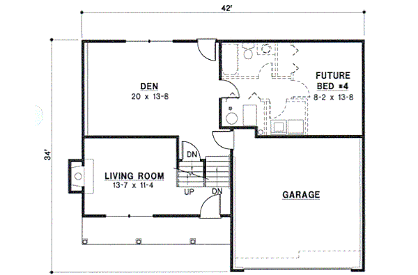 Traditional Floor Plan - Main Floor Plan #67-656