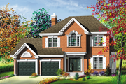 Traditional Style House Plan - 3 Beds 1.5 Baths 2462 Sq/Ft Plan #25-219 