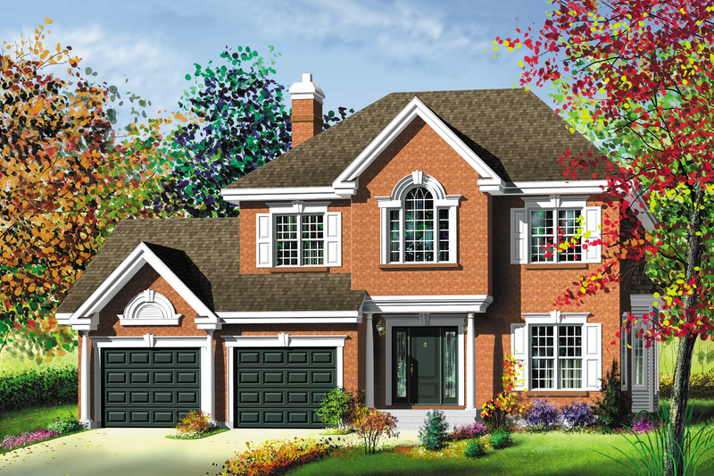 Architectural House Design - Traditional Exterior - Front Elevation Plan #25-219