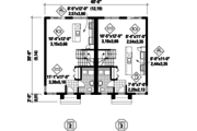 Contemporary Style House Plan - 5 Beds 2 Baths 2421 Sq/Ft Plan #25-4378 