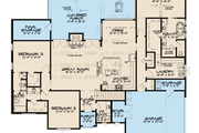 European Style House Plan - 3 Beds 3.5 Baths 2399 Sq/Ft Plan #923-96 