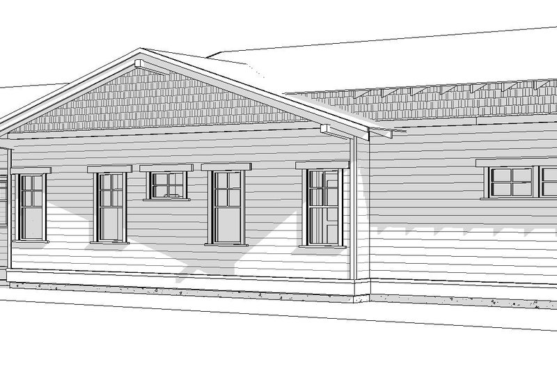 House Blueprint - Exterior - Other Elevation 1 for Craftsman House Plan #895-168 - 3 bed, 2.5 bath