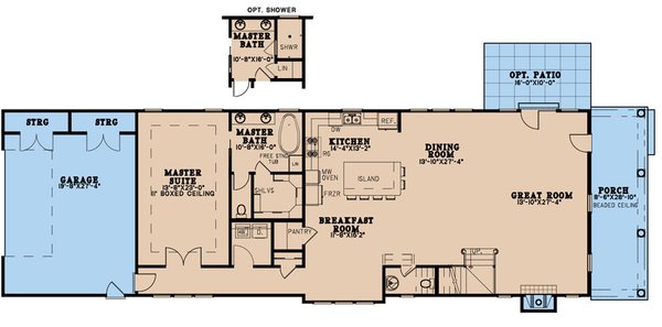Dream House Plan - Colonial Floor Plan - Main Floor Plan #923-236