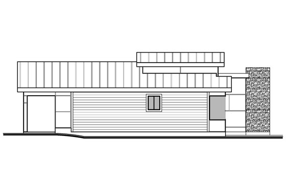 Exterior - Other Elevation for Modern House Plan #1073-22 - 3 bed, 2 bath