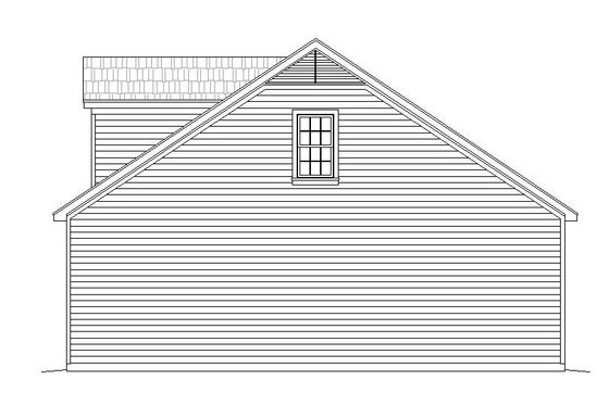 Exterior - Other Elevation 1 for Country House Plan #932-221, 0.5 bath