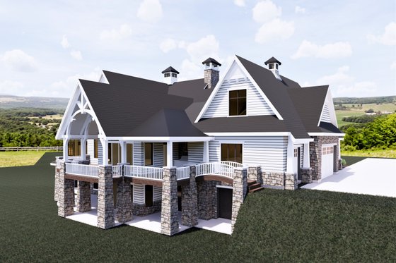Exterior - Other Elevation for Craftsman House Plan #920-111 - 3 bed, 3.5 bath