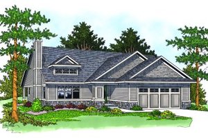 Traditional Exterior - Front Elevation Plan #70-183
