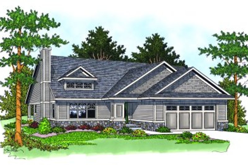 Architectural House Design - Traditional Exterior - Front Elevation Plan #70-183