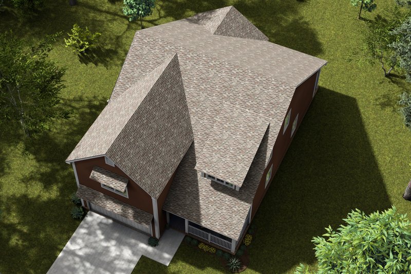 Architectural House Design - Exterior - Other Elevation 3 for Cottage House Plan #513-2274 - 4 bed, 3.5 bath