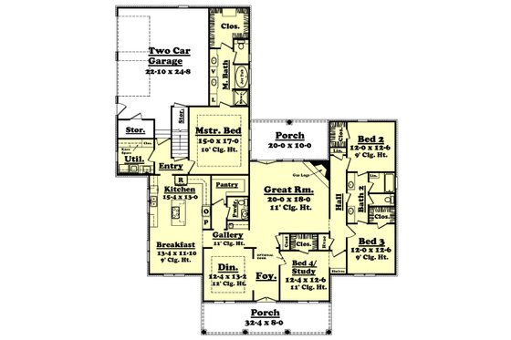 2800 square foot Southern home