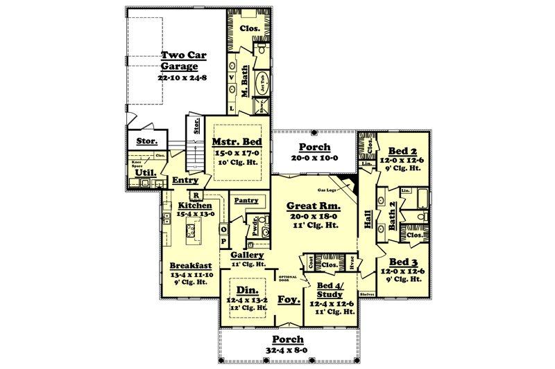 Dream House Plan - 2800 square foot Southern home