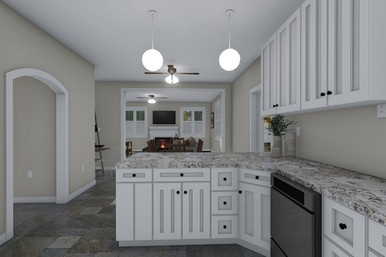 Interior - Kitchen for Traditional House Plan #1060-105 - 4 bed, 2.5 bath